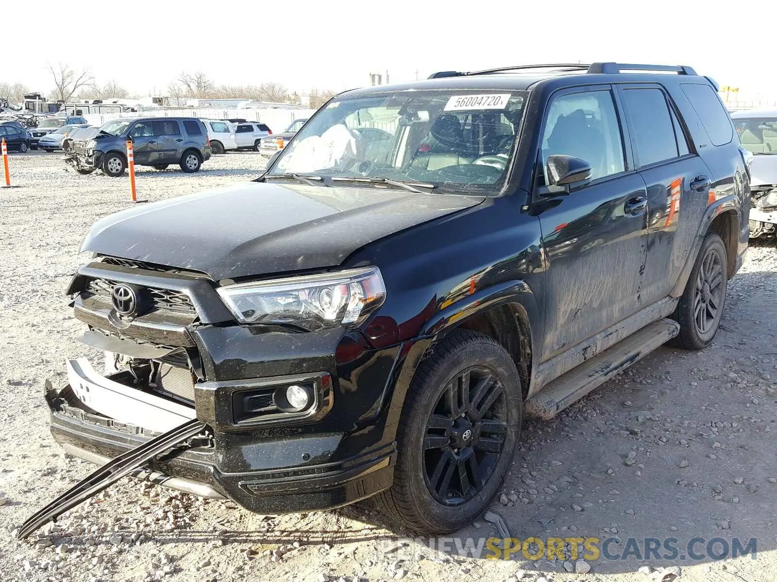 2 fotografías del automóvil dañado JTEBU5JR8K5663003 TOYOTA 4RUNNER 2019