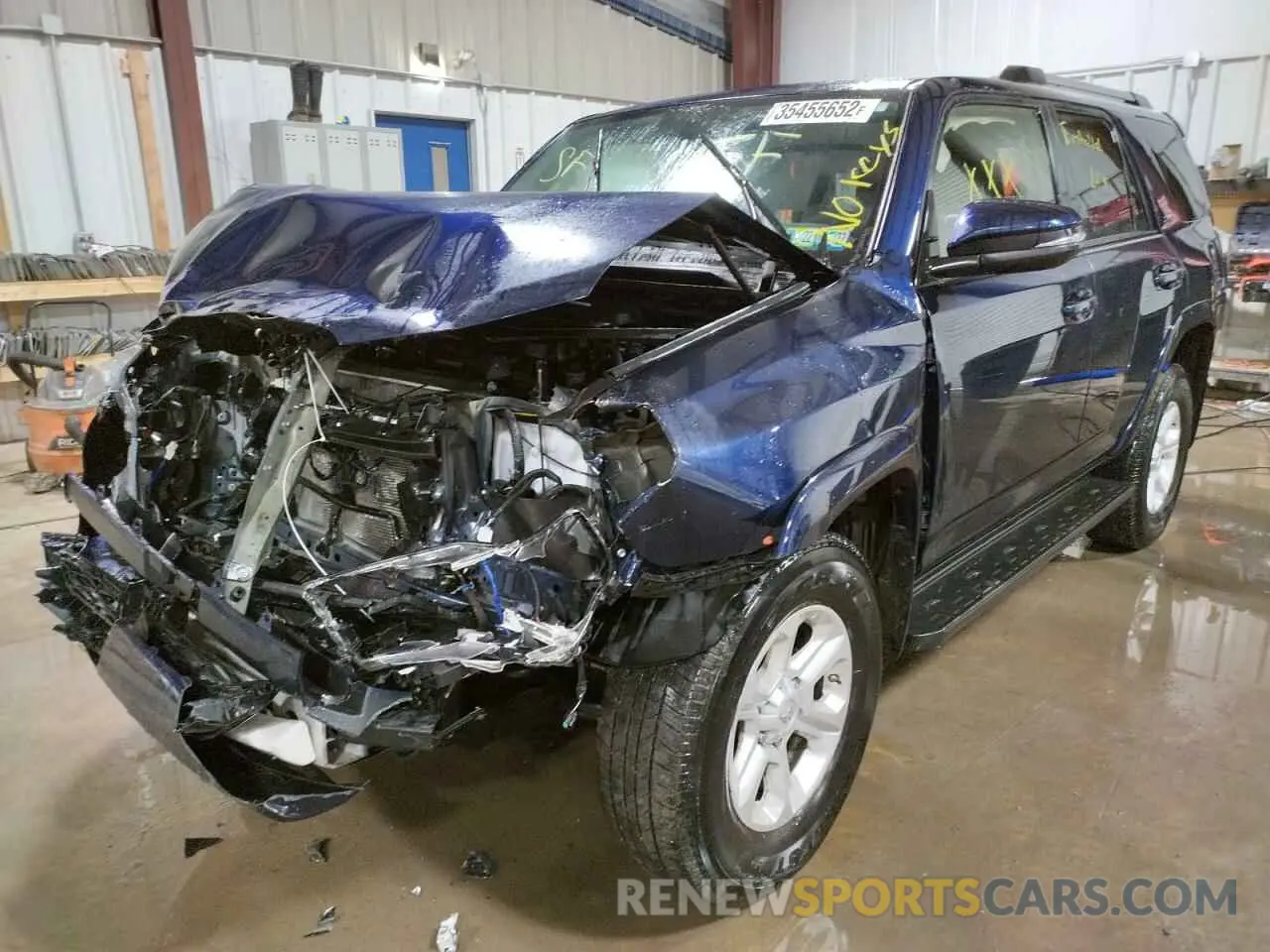 2 fotografías del automóvil dañado JTEBU5JR9K5634223 TOYOTA 4RUNNER 2019