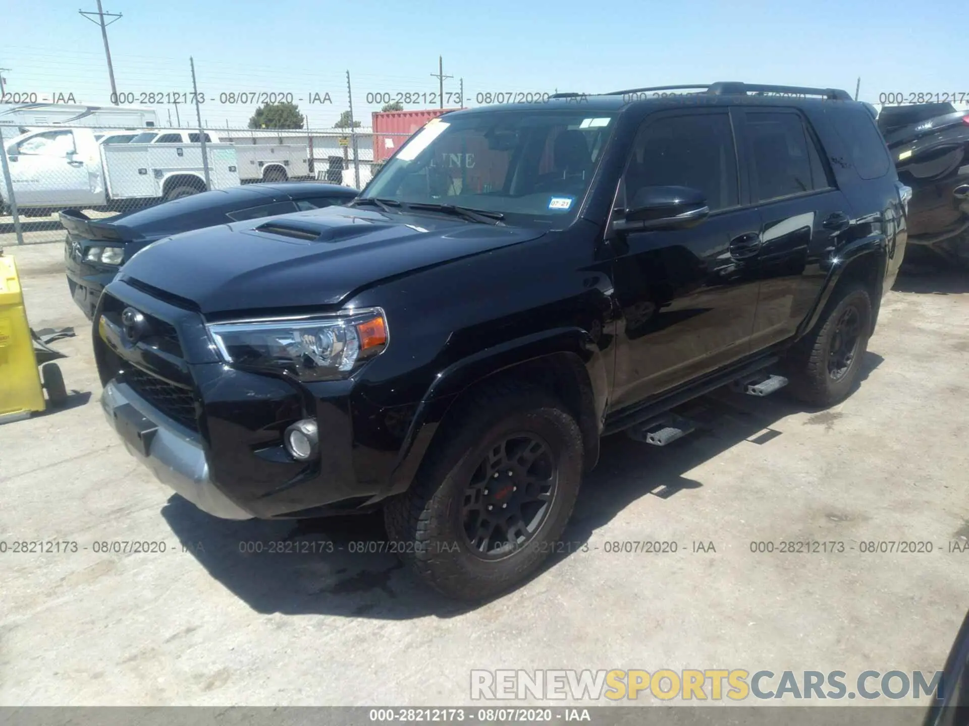2 fotografías del automóvil dañado JTEBU5JR9K5711687 TOYOTA 4RUNNER 2019