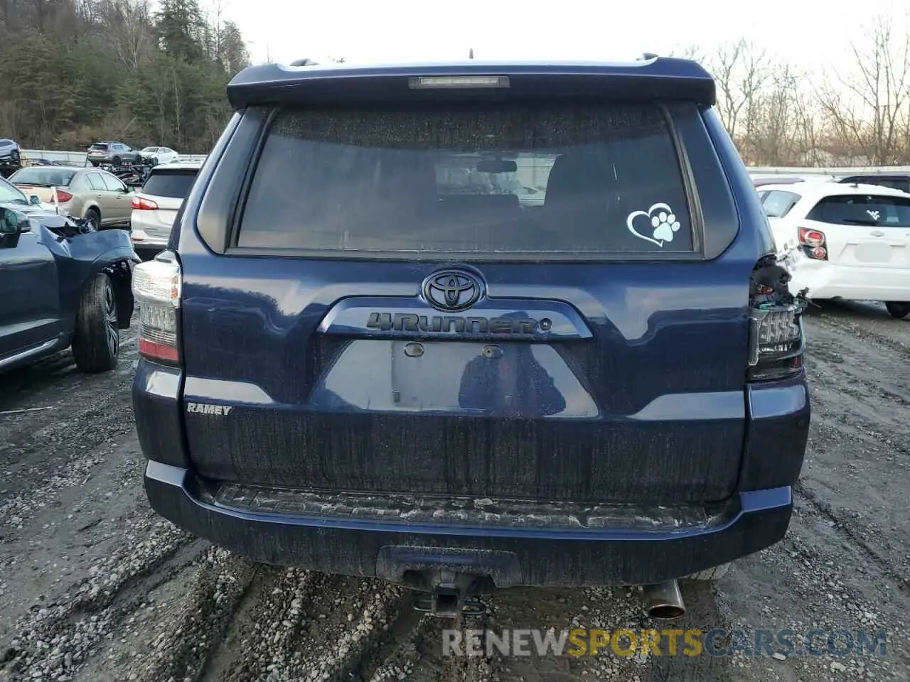6 fotografías del automóvil dañado JTEBU5JR9K5721152 TOYOTA 4RUNNER 2019