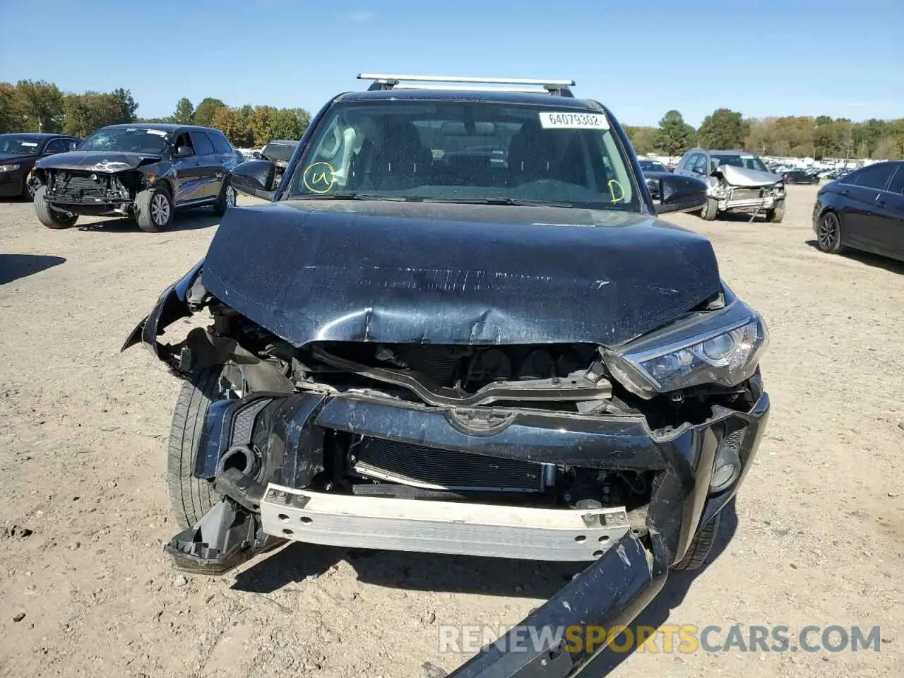 7 fotografías del automóvil dañado JTEBU5JR9K5732992 TOYOTA 4RUNNER 2019