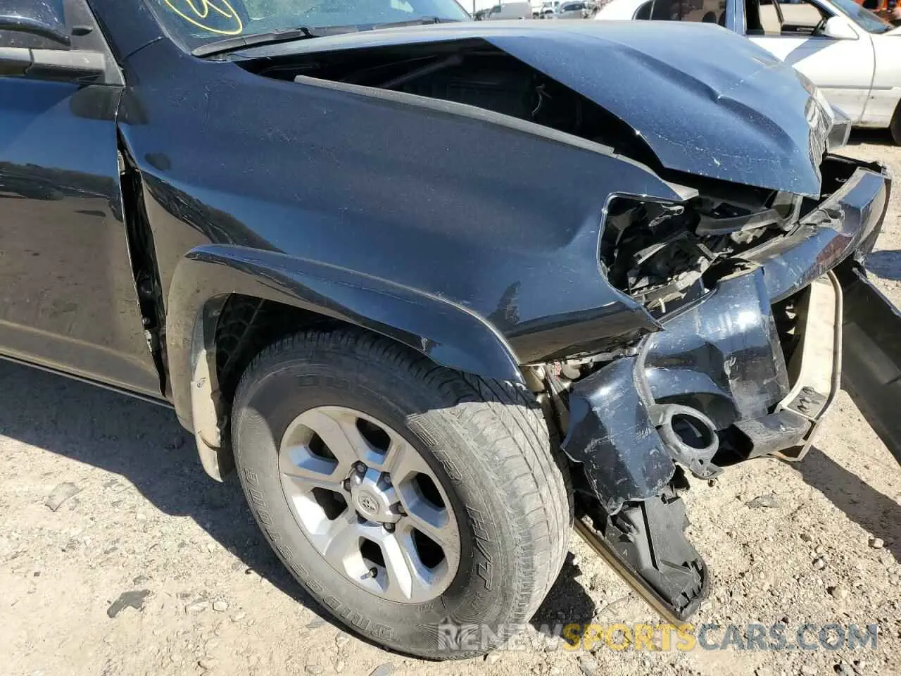 9 fotografías del automóvil dañado JTEBU5JR9K5732992 TOYOTA 4RUNNER 2019