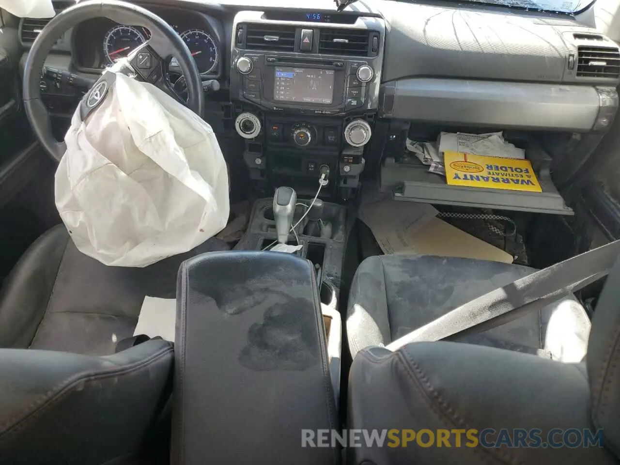 8 fotografías del automóvil dañado JTEBU5JRXK5614224 TOYOTA 4RUNNER 2019