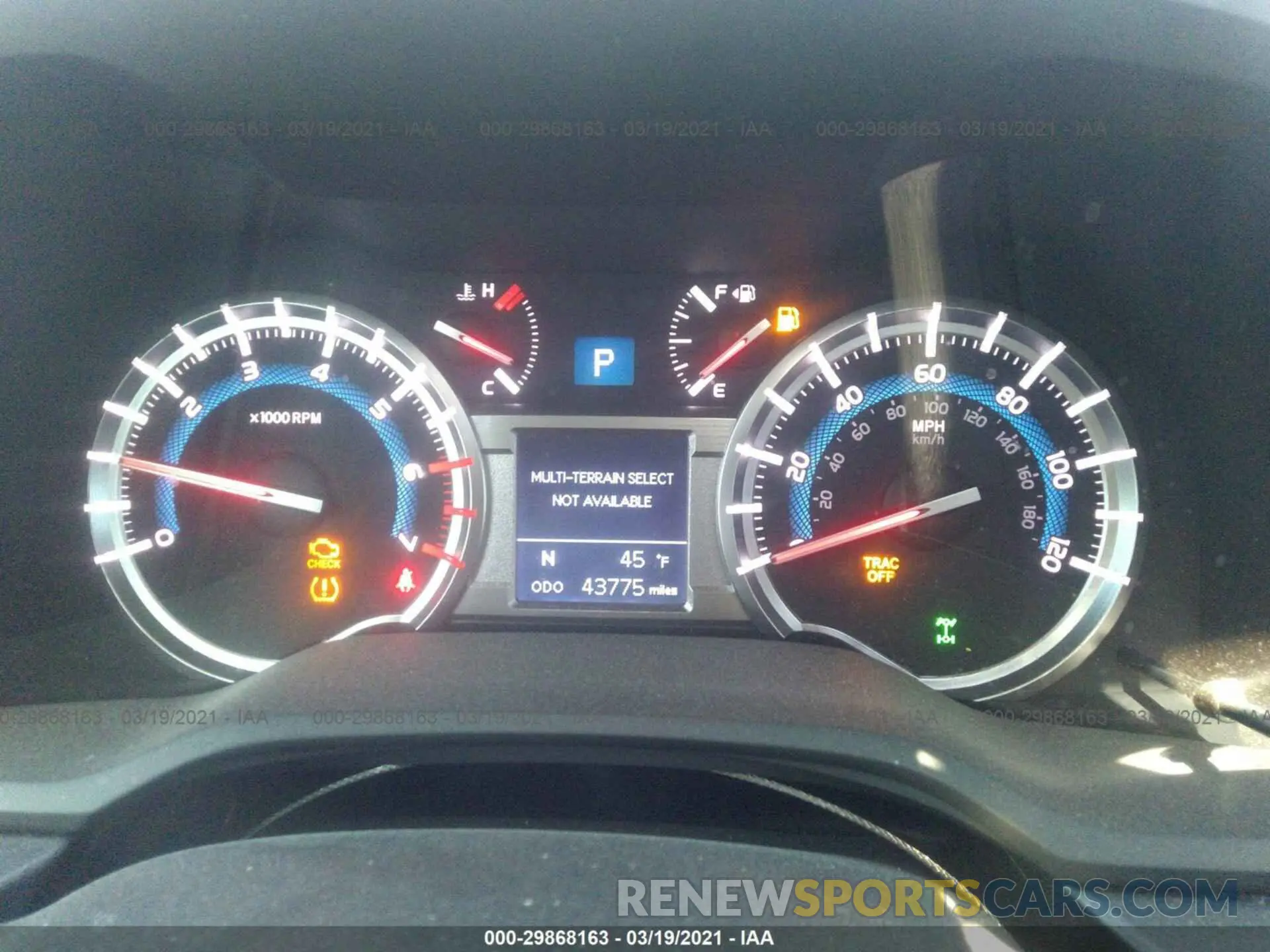 7 fotografías del automóvil dañado JTEBU5JRXK5631850 TOYOTA 4RUNNER 2019
