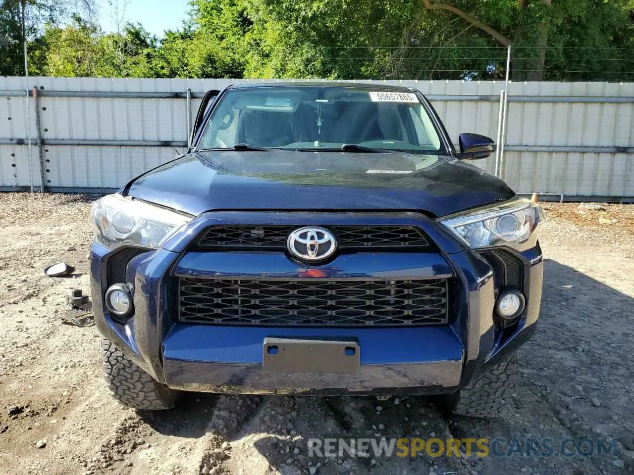 5 fotografías del automóvil dañado JTEBU5JRXK5691739 TOYOTA 4RUNNER 2019