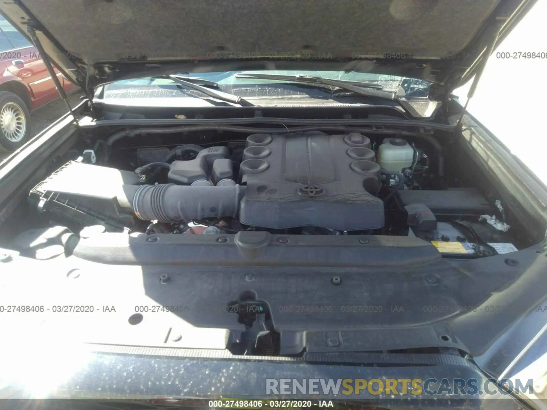 10 fotografías del automóvil dañado JTEBU5JRXK5696522 TOYOTA 4RUNNER 2019