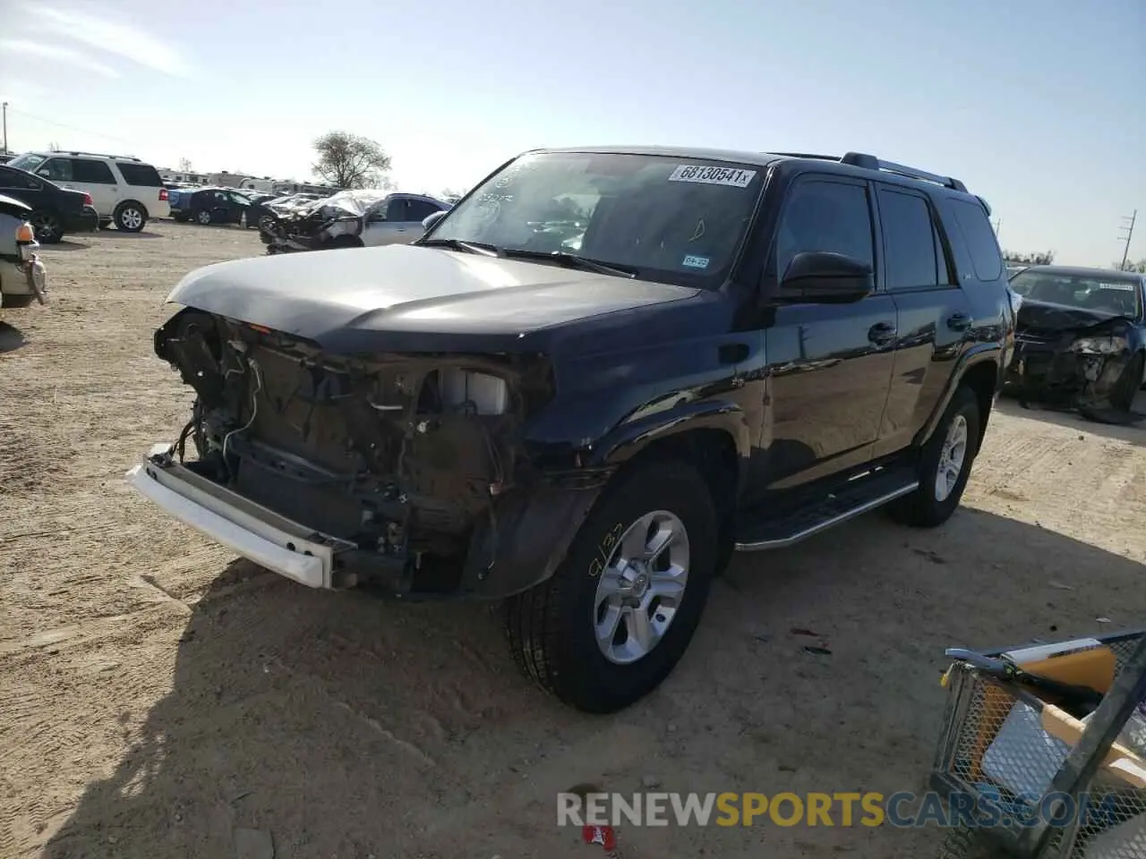 2 fotografías del automóvil dañado JTEZU5JR0K5203087 TOYOTA 4RUNNER 2019
