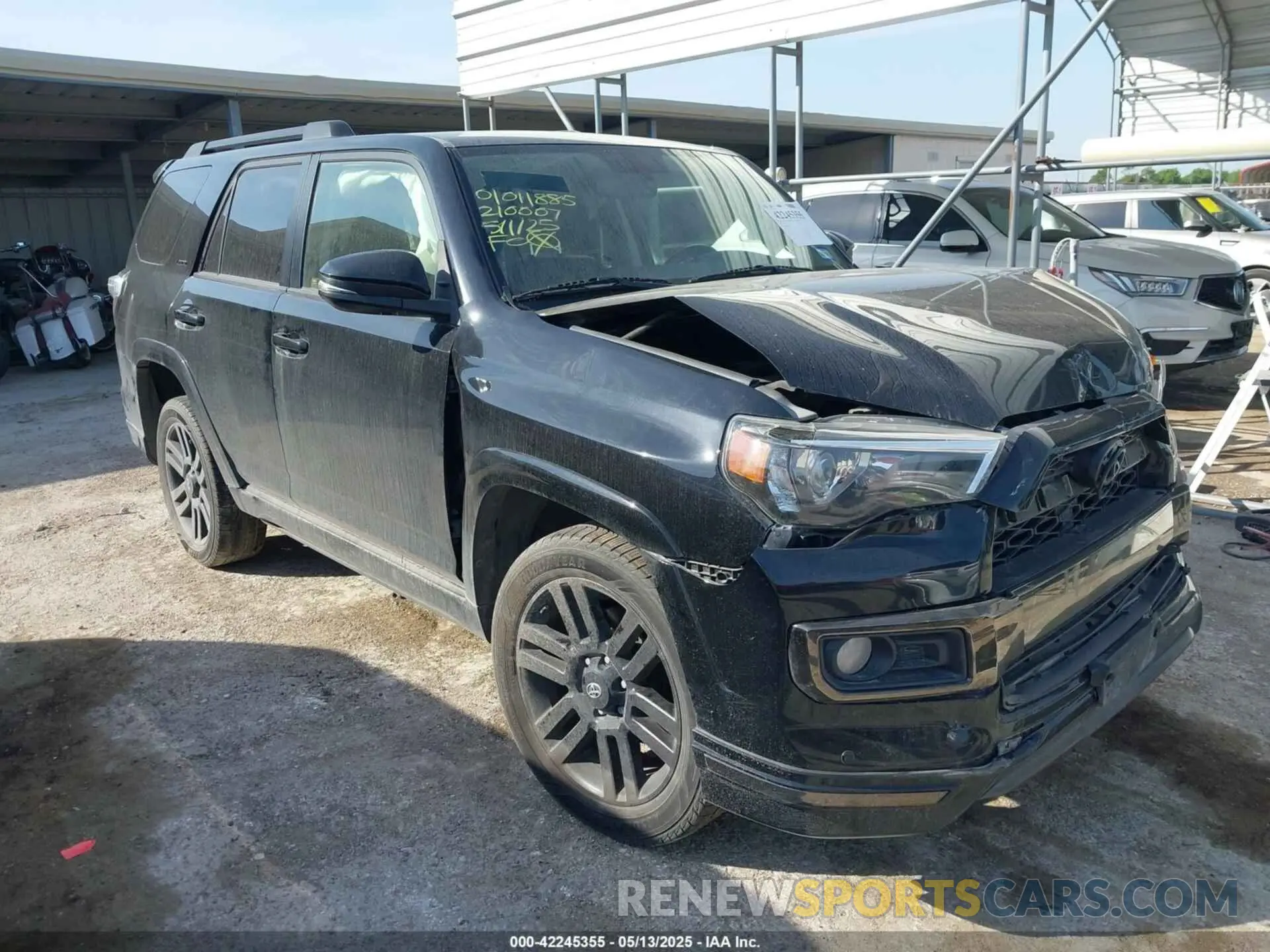 1 fotografías del automóvil dañado JTEZU5JR0K5210007 TOYOTA 4RUNNER 2019