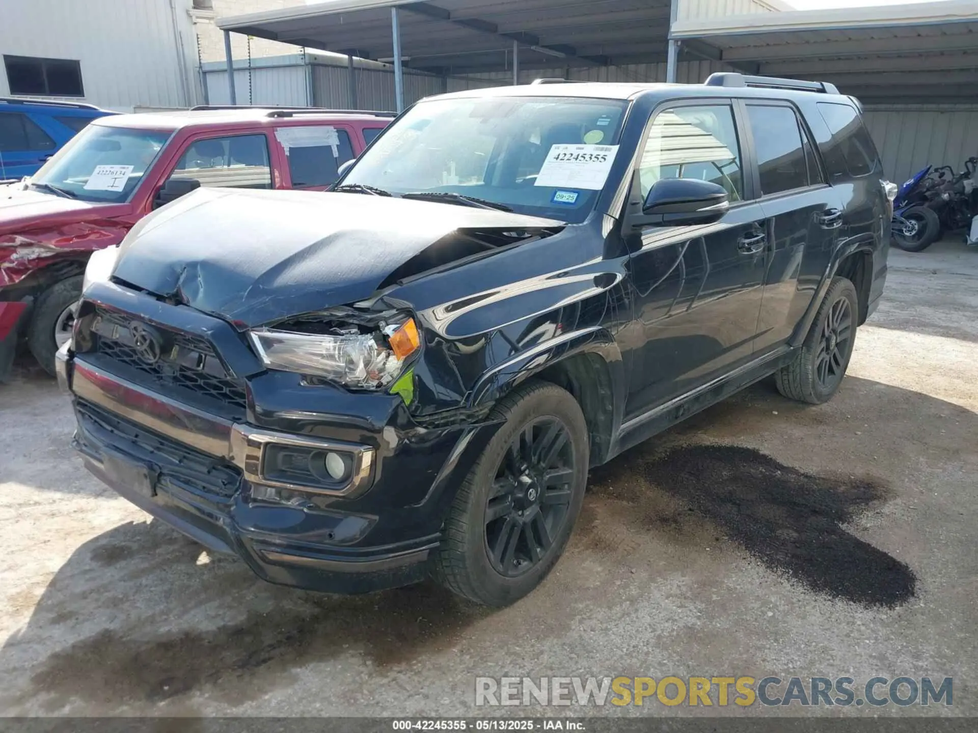 2 fotografías del automóvil dañado JTEZU5JR0K5210007 TOYOTA 4RUNNER 2019