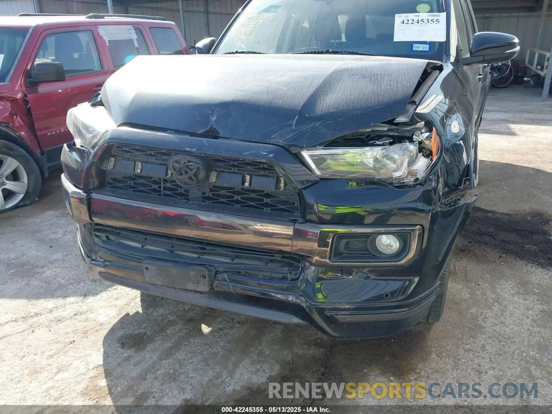 6 fotografías del automóvil dañado JTEZU5JR0K5210007 TOYOTA 4RUNNER 2019