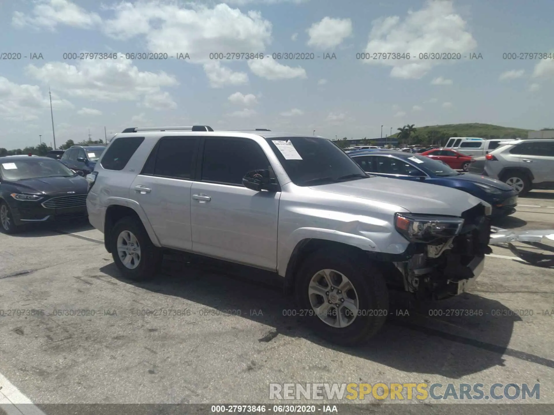 1 fotografías del automóvil dañado JTEZU5JR3K5193610 TOYOTA 4RUNNER 2019