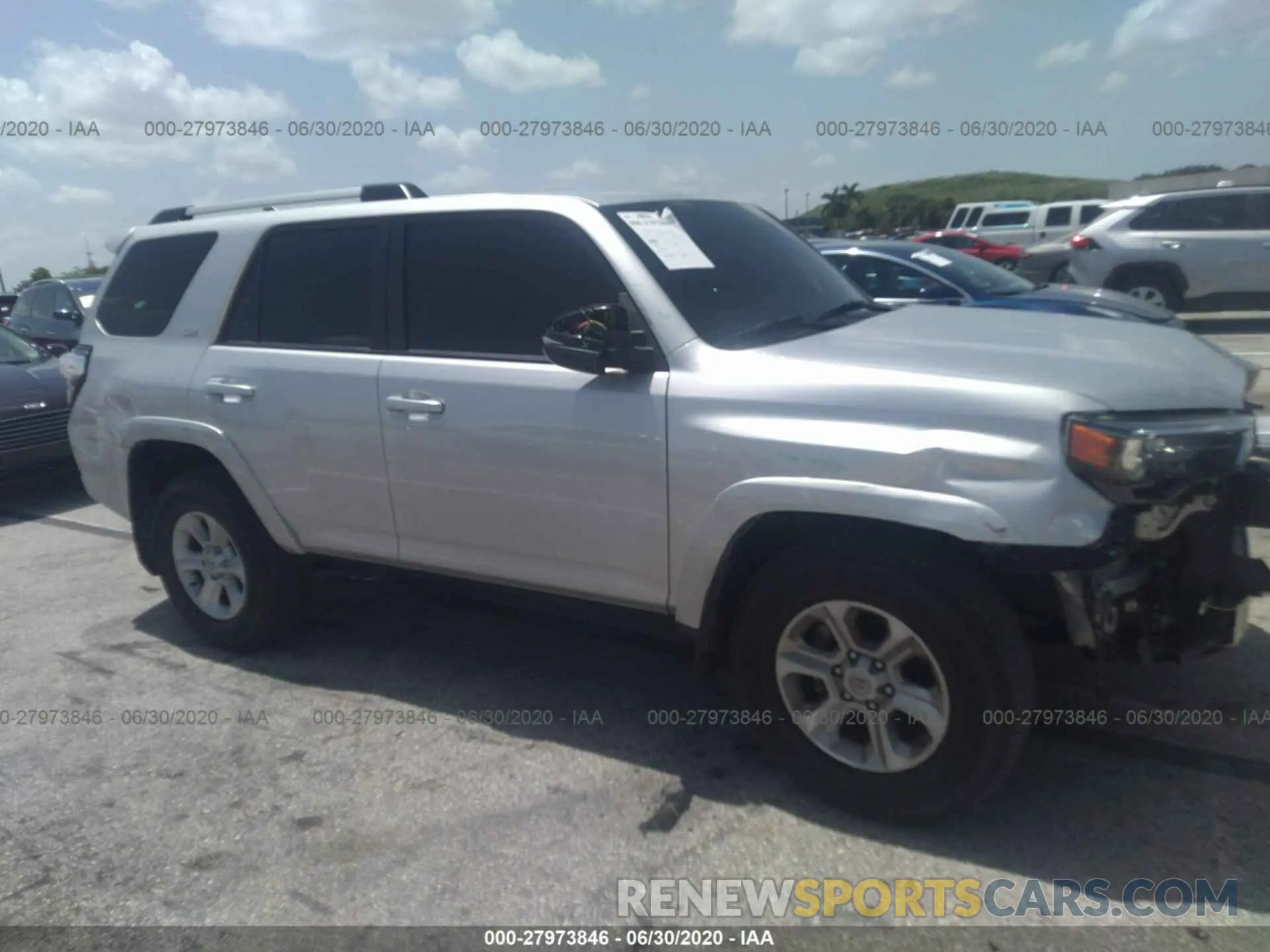 6 fotografías del automóvil dañado JTEZU5JR3K5193610 TOYOTA 4RUNNER 2019