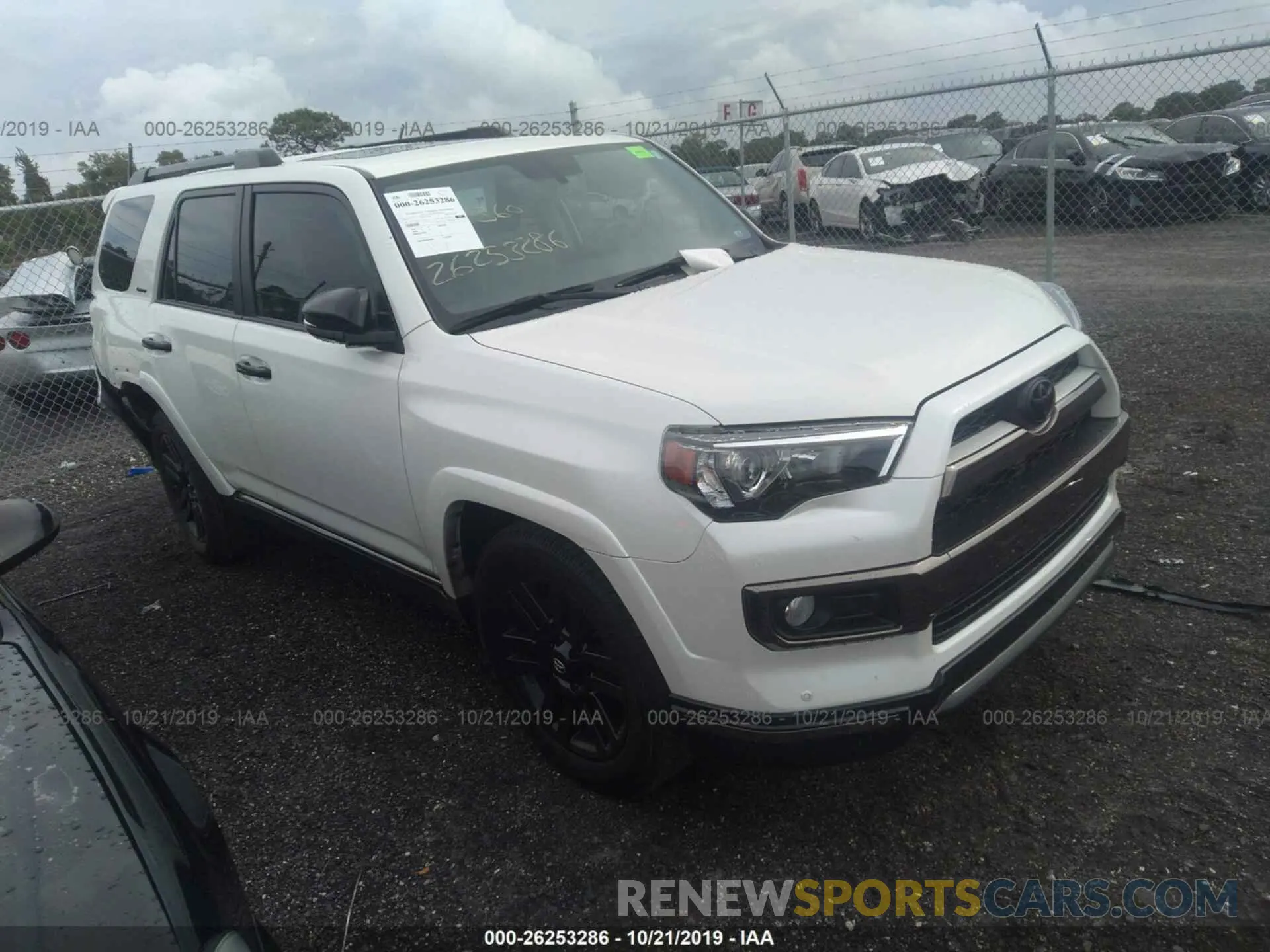 1 fotografías del automóvil dañado JTEZU5JR3K5196264 TOYOTA 4RUNNER 2019