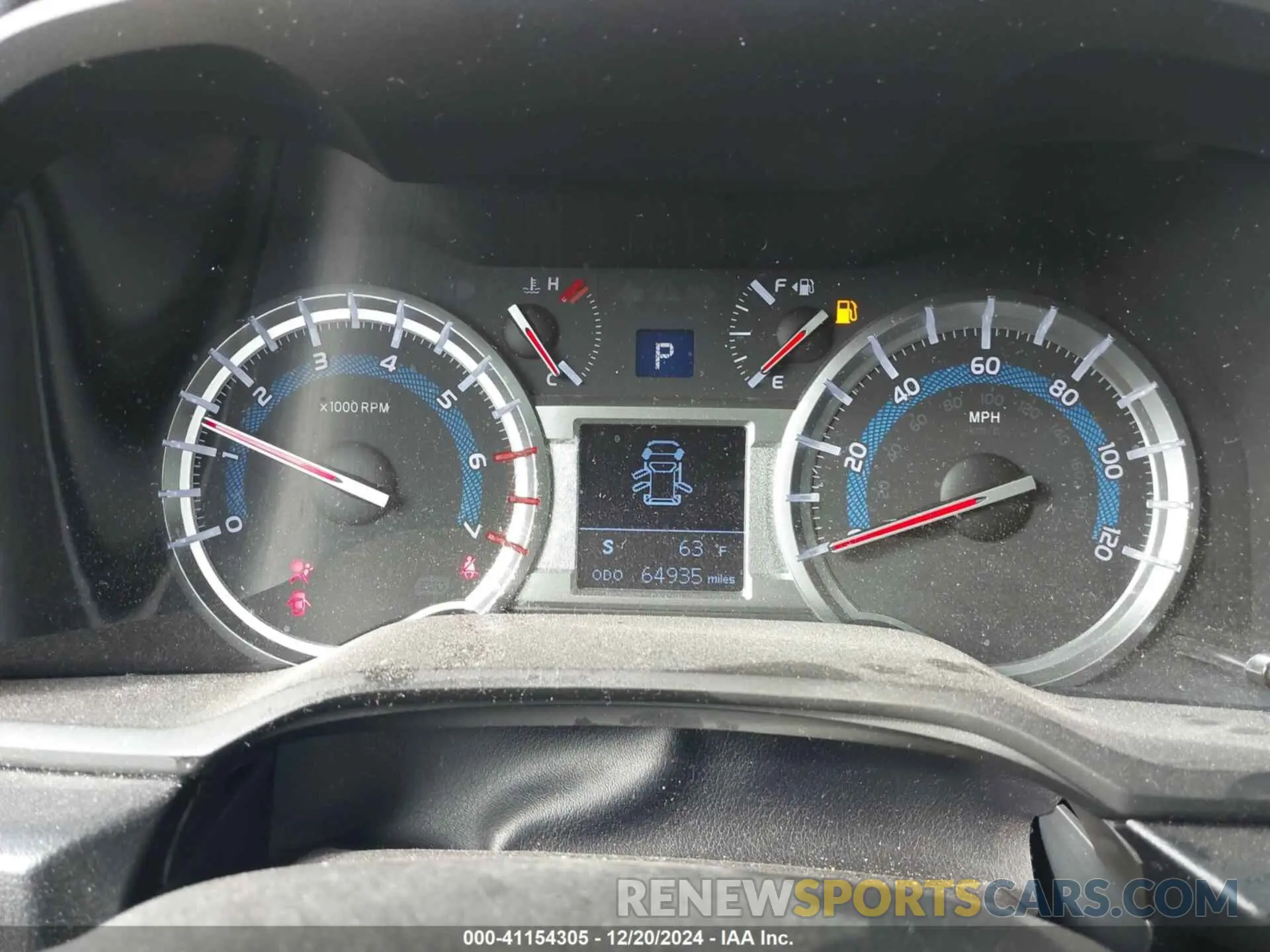 7 fotografías del automóvil dañado JTEZU5JR3K5200409 TOYOTA 4RUNNER 2019