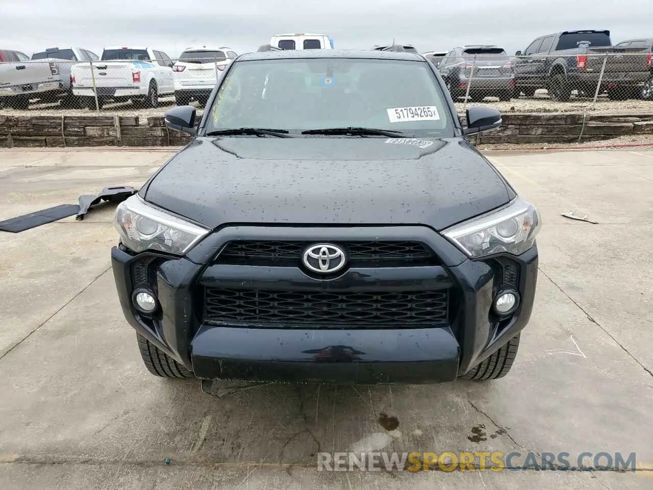 5 fotografías del automóvil dañado JTEZU5JR4K5210575 TOYOTA 4RUNNER 2019