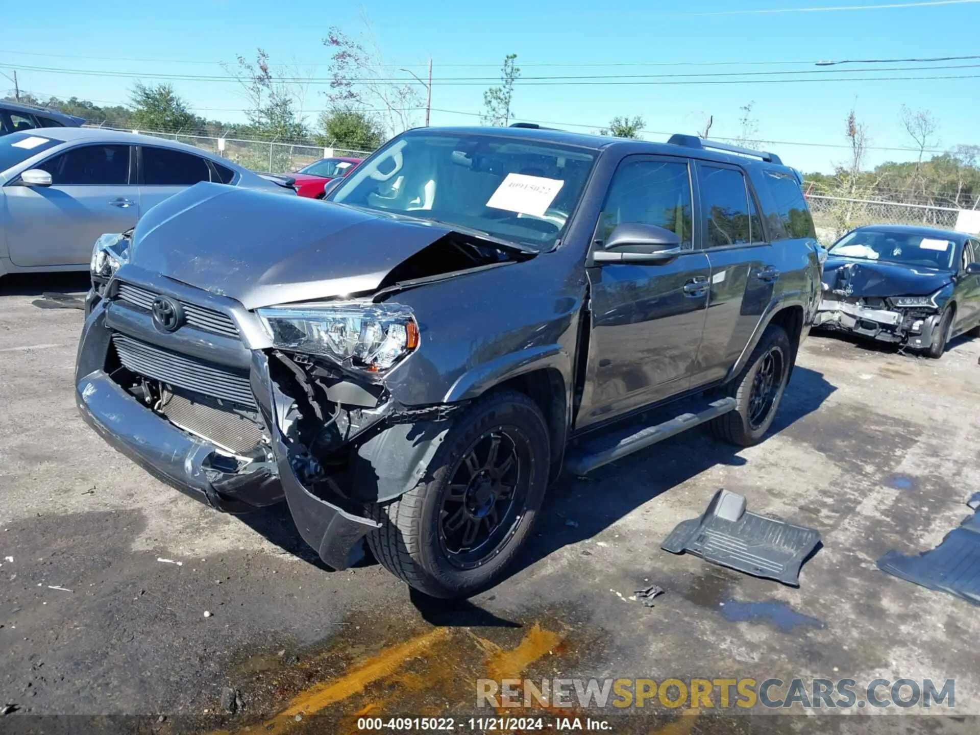 2 fotografías del automóvil dañado JTEZU5JR6K5209525 TOYOTA 4RUNNER 2019