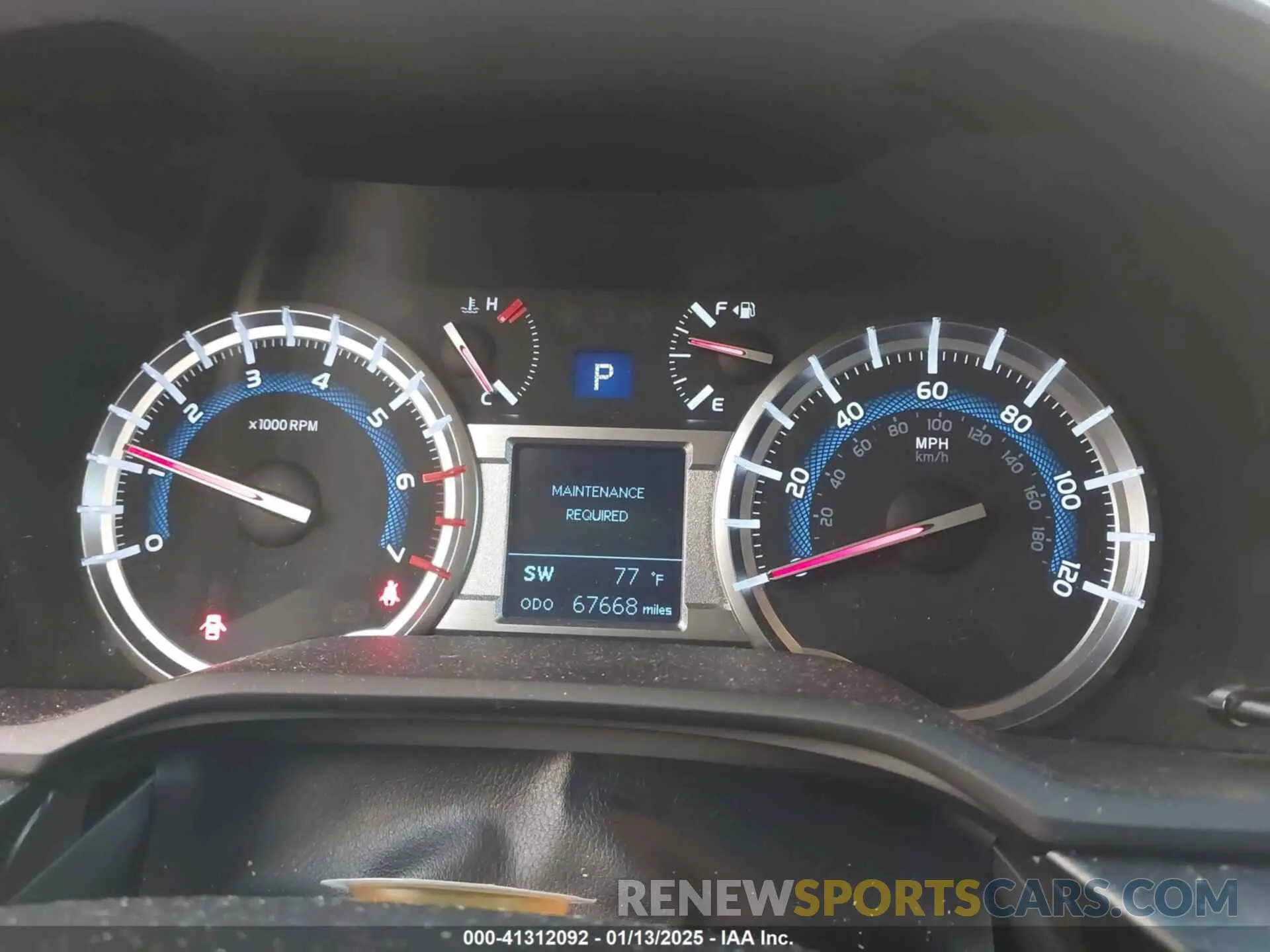 7 fotografías del automóvil dañado JTEZU5JR8K5208439 TOYOTA 4RUNNER 2019