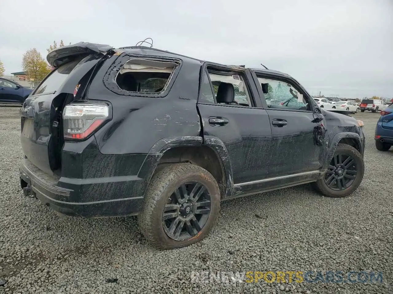 3 fotografías del automóvil dañado JTEBU5JR0L5752775 TOYOTA 4RUNNER 2020
