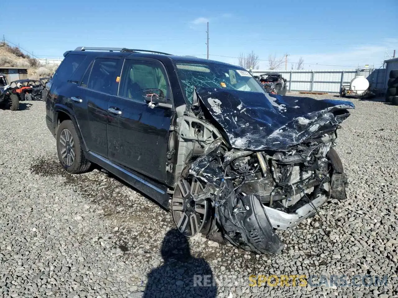 4 fotografías del automóvil dañado JTEBU5JR0L5770869 TOYOTA 4RUNNER 2020