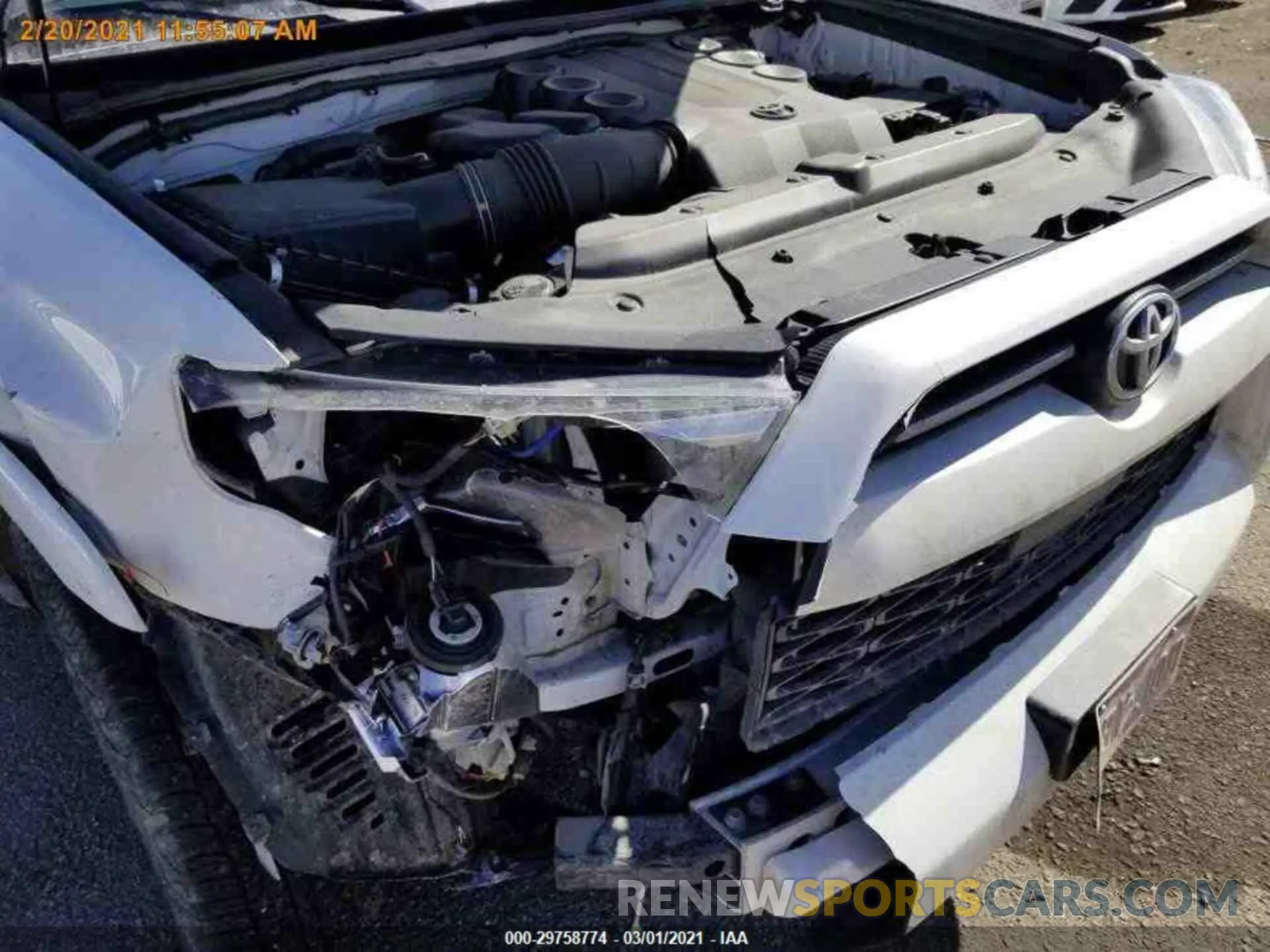 17 fotografías del automóvil dañado JTEBU5JR0L5789700 TOYOTA 4RUNNER 2020