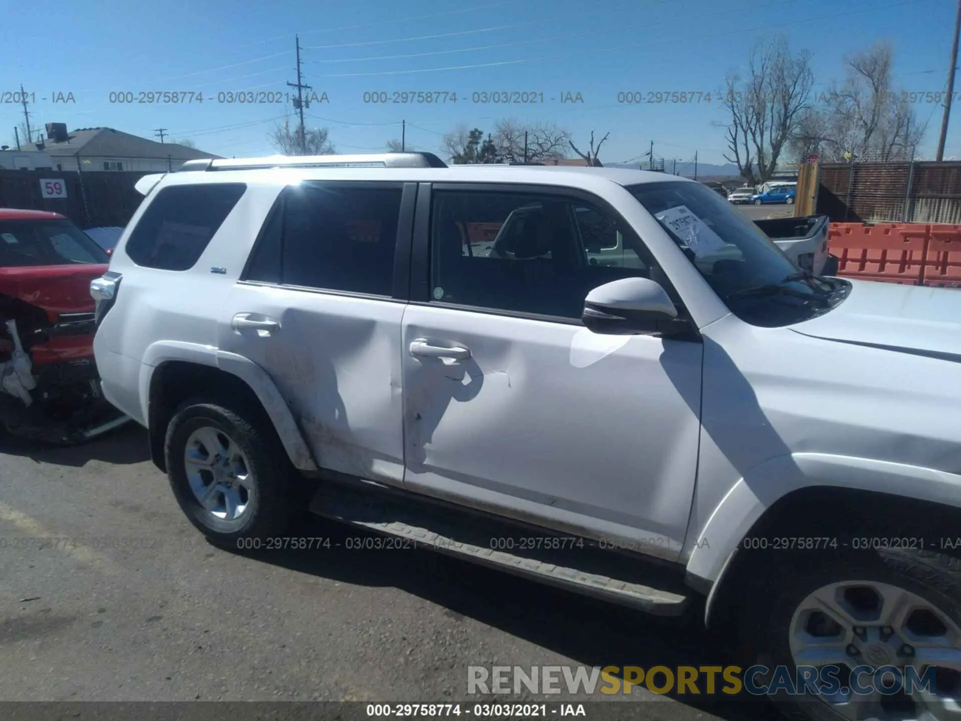 6 fotografías del automóvil dañado JTEBU5JR0L5789700 TOYOTA 4RUNNER 2020