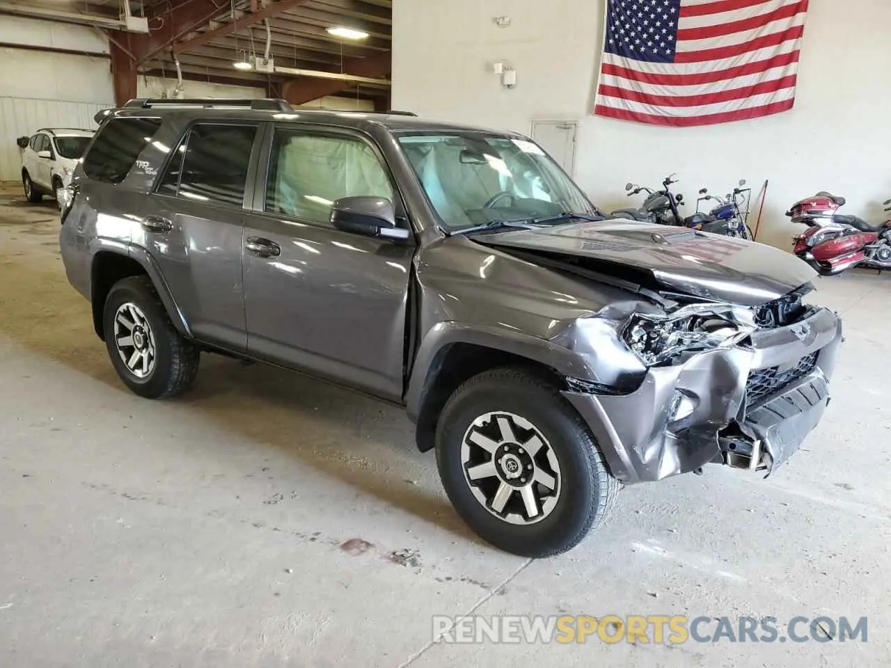 4 fotografías del automóvil dañado JTEBU5JR0L5830603 TOYOTA 4RUNNER 2020