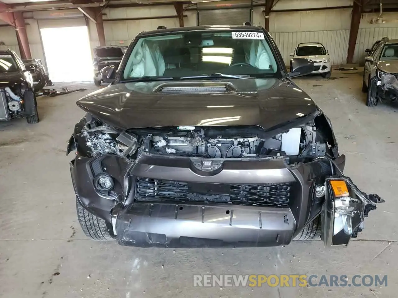 5 fotografías del automóvil dañado JTEBU5JR0L5830603 TOYOTA 4RUNNER 2020