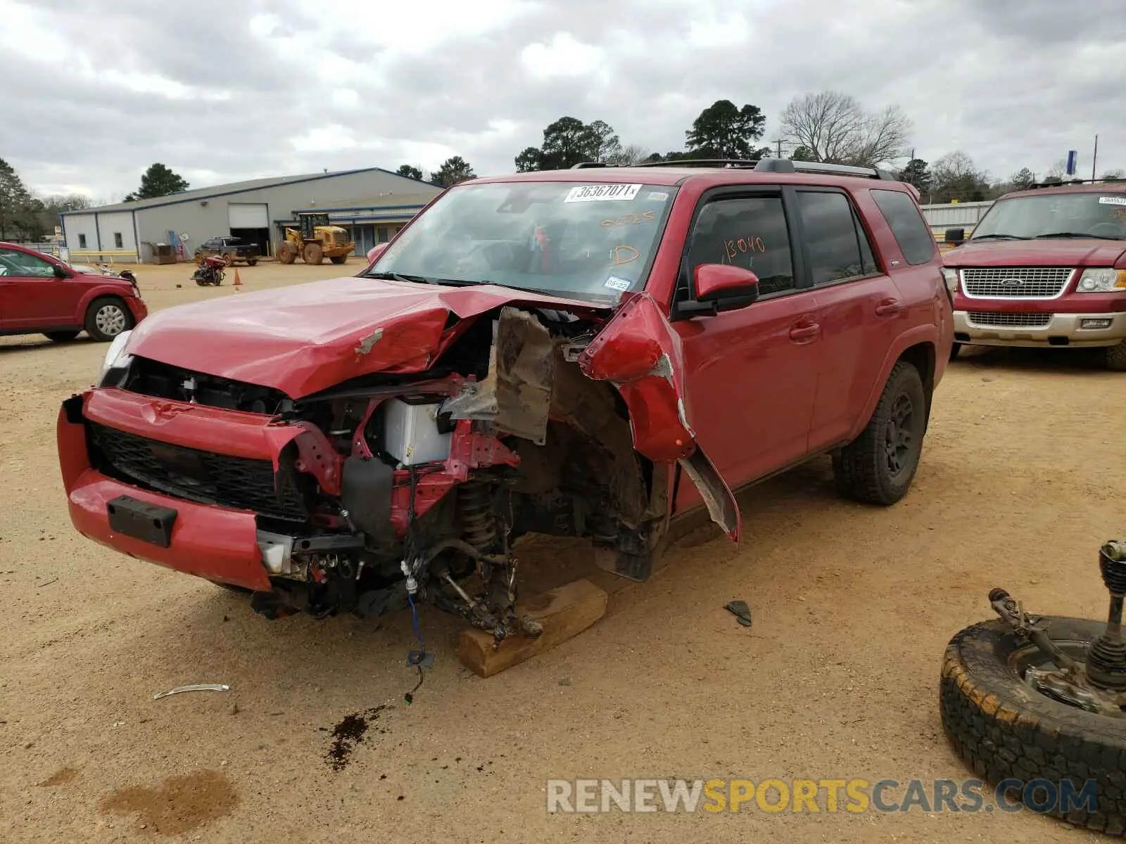 2 fotografías del automóvil dañado JTEBU5JR1L5770525 TOYOTA 4RUNNER 2020