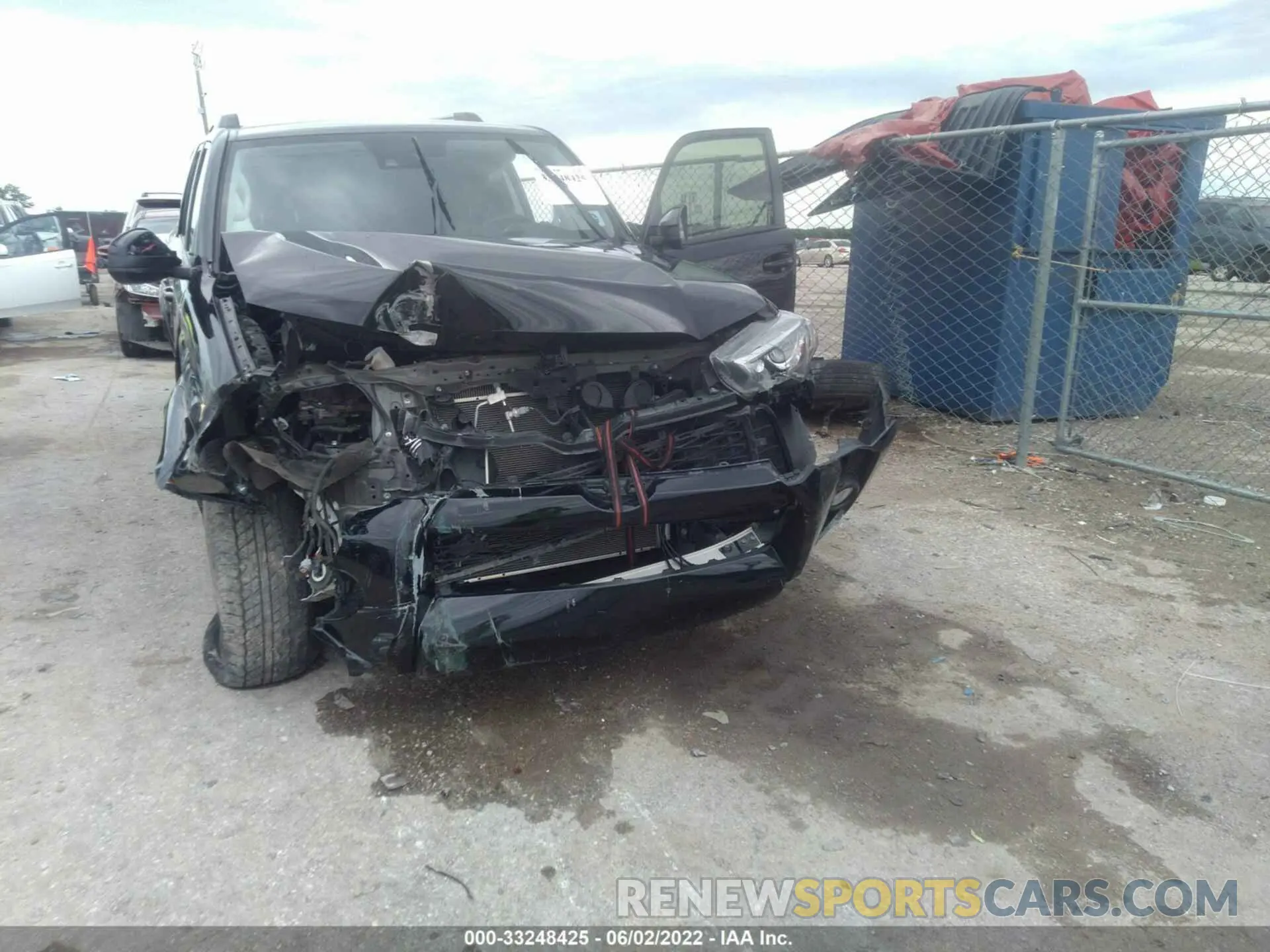 6 fotografías del automóvil dañado JTEBU5JR1L5772985 TOYOTA 4RUNNER 2020
