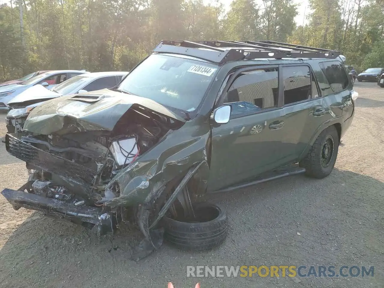 1 fotografías del automóvil dañado JTEBU5JR2L5737713 TOYOTA 4RUNNER 2020