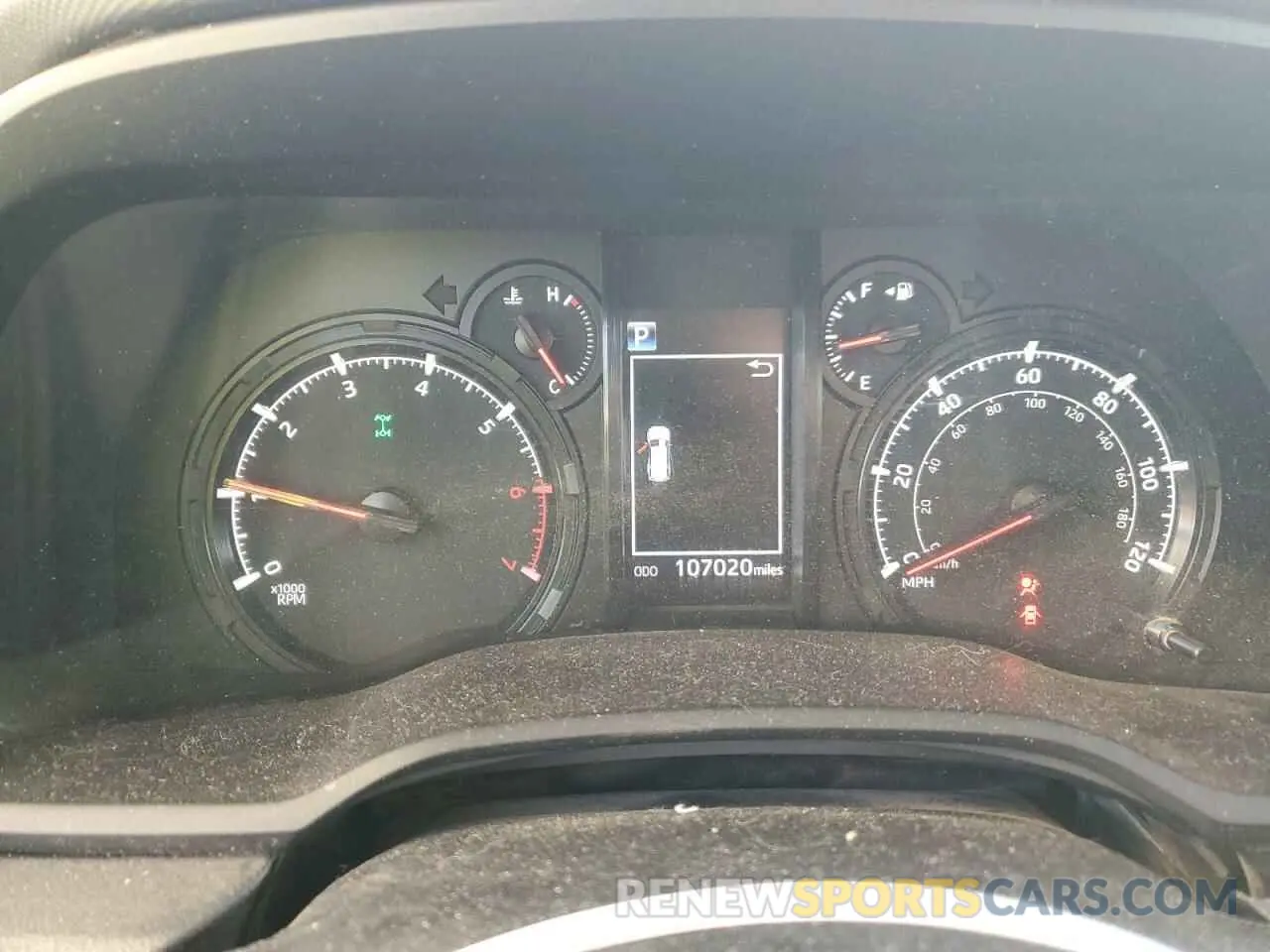 9 fotografías del automóvil dañado JTEBU5JR2L5741244 TOYOTA 4RUNNER 2020