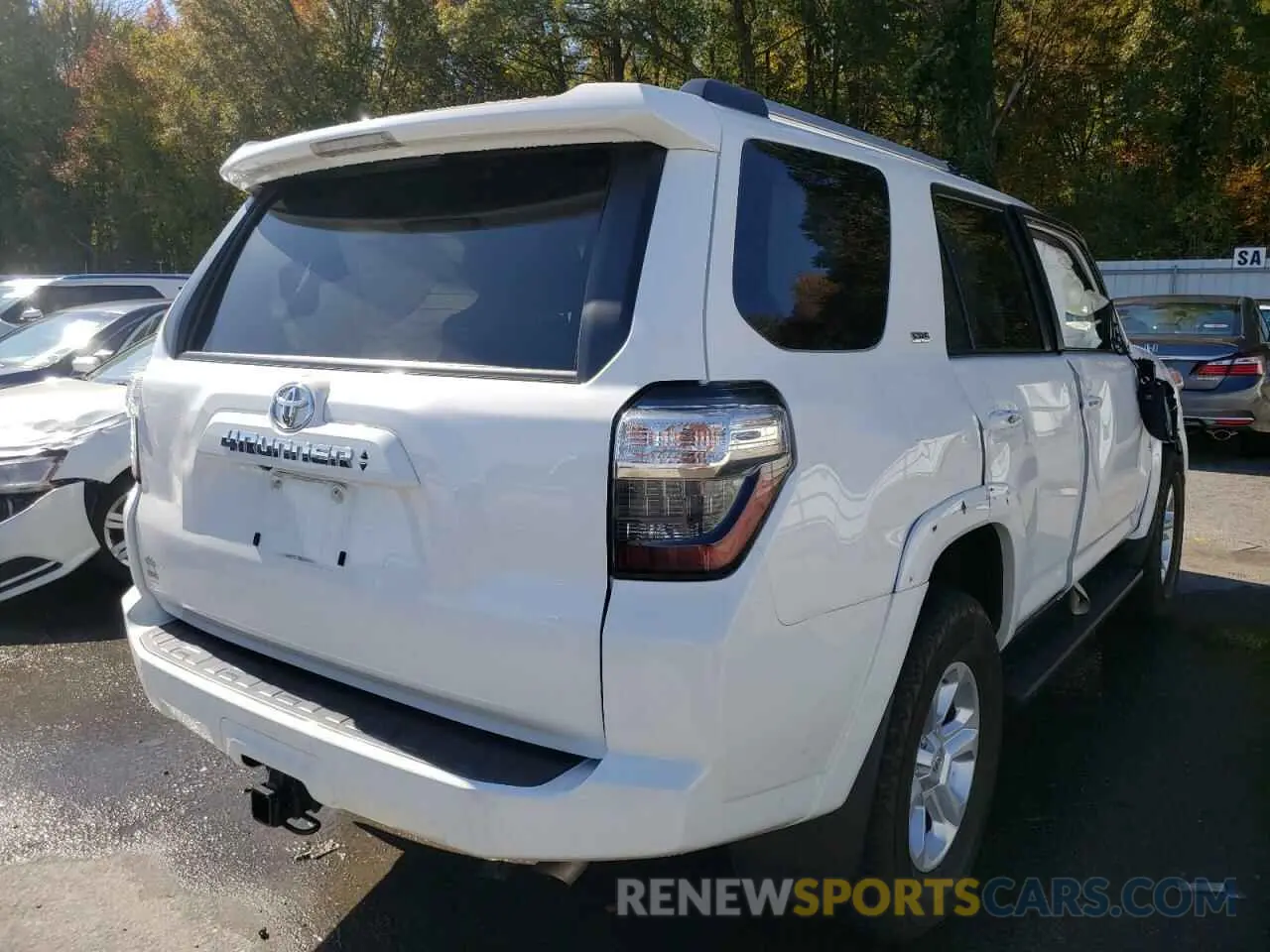 4 fotografías del automóvil dañado JTEBU5JR2L5741583 TOYOTA 4RUNNER 2020