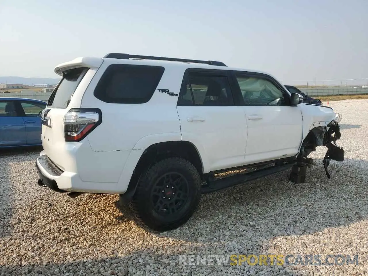 3 fotografías del automóvil dañado JTEBU5JR2L5770615 TOYOTA 4RUNNER 2020