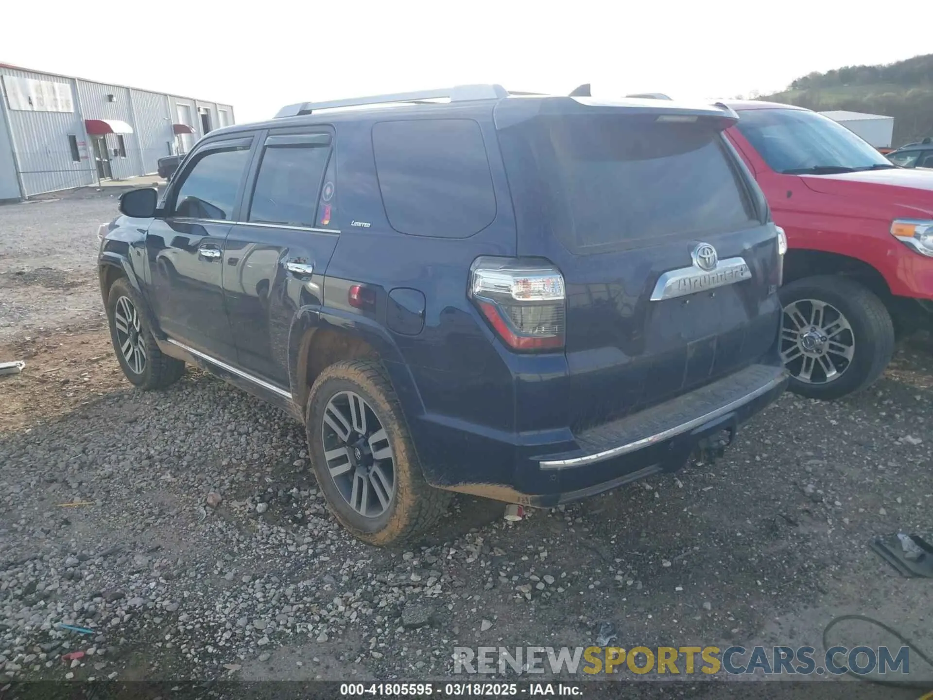 3 fotografías del automóvil dañado JTEBU5JR2L5830456 TOYOTA 4RUNNER 2020