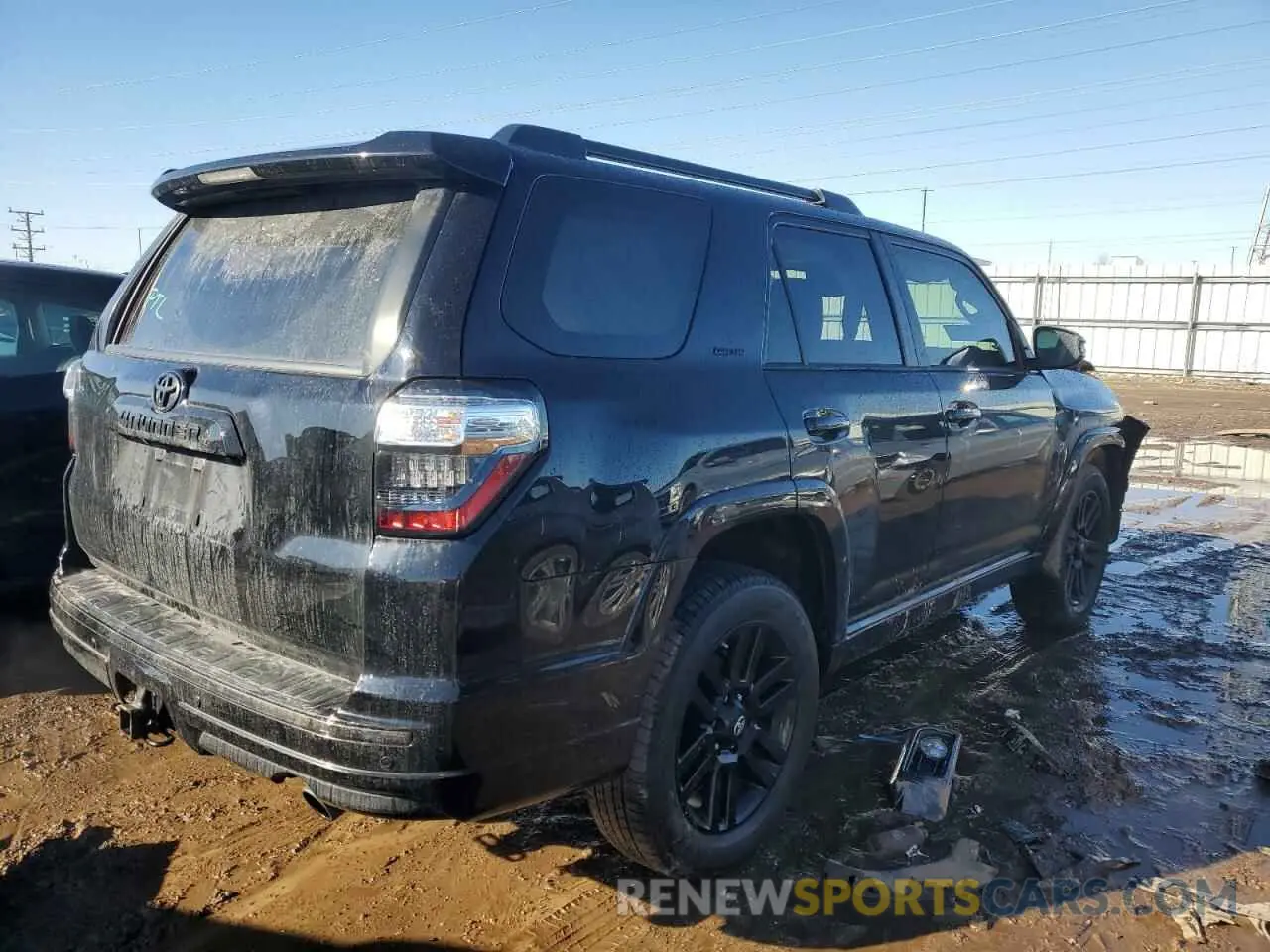 3 fotografías del automóvil dañado JTEBU5JR3L5752172 TOYOTA 4RUNNER 2020