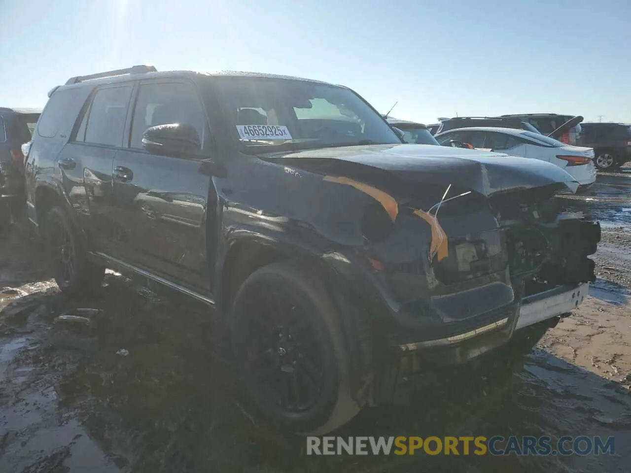 4 fotografías del automóvil dañado JTEBU5JR3L5752172 TOYOTA 4RUNNER 2020
