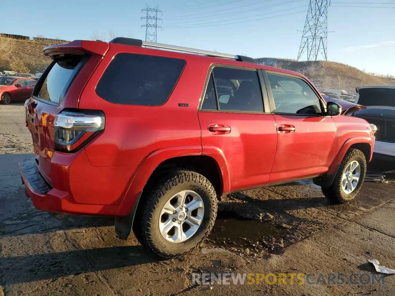 3 fotografías del automóvil dañado JTEBU5JR3L5756481 TOYOTA 4RUNNER 2020