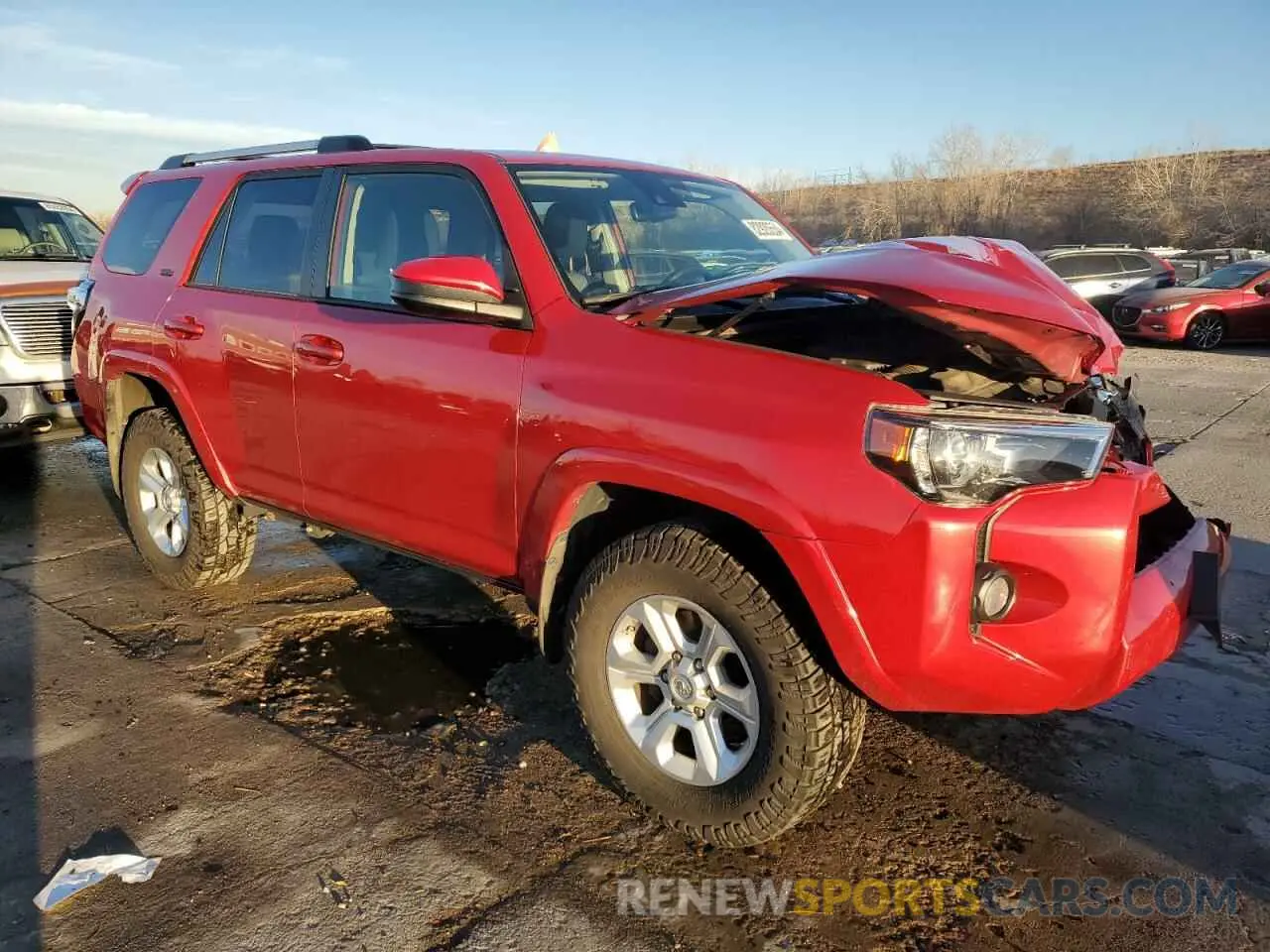 4 fotografías del automóvil dañado JTEBU5JR3L5756481 TOYOTA 4RUNNER 2020