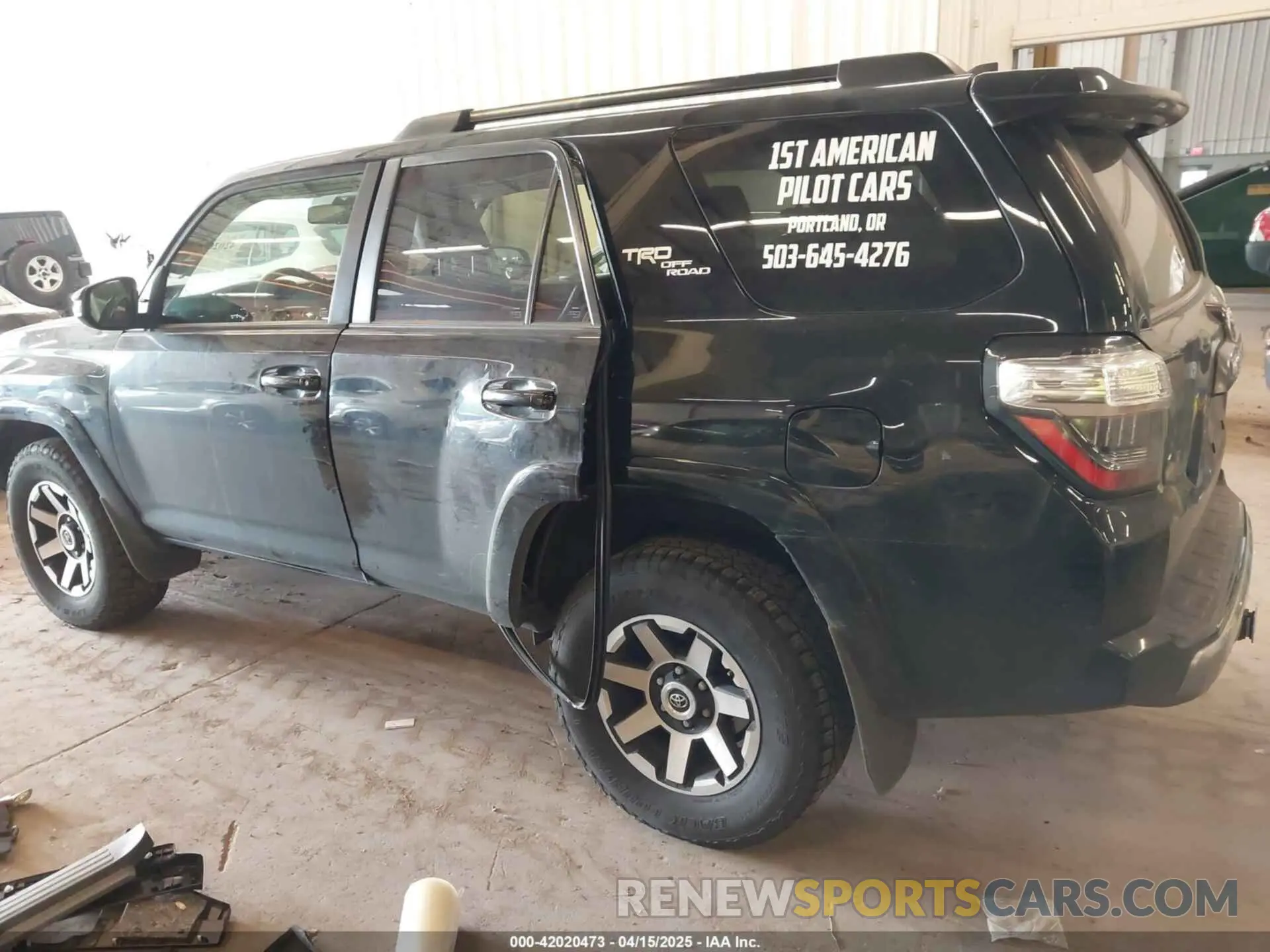 6 fotografías del automóvil dañado JTEBU5JR3L5768050 TOYOTA 4RUNNER 2020