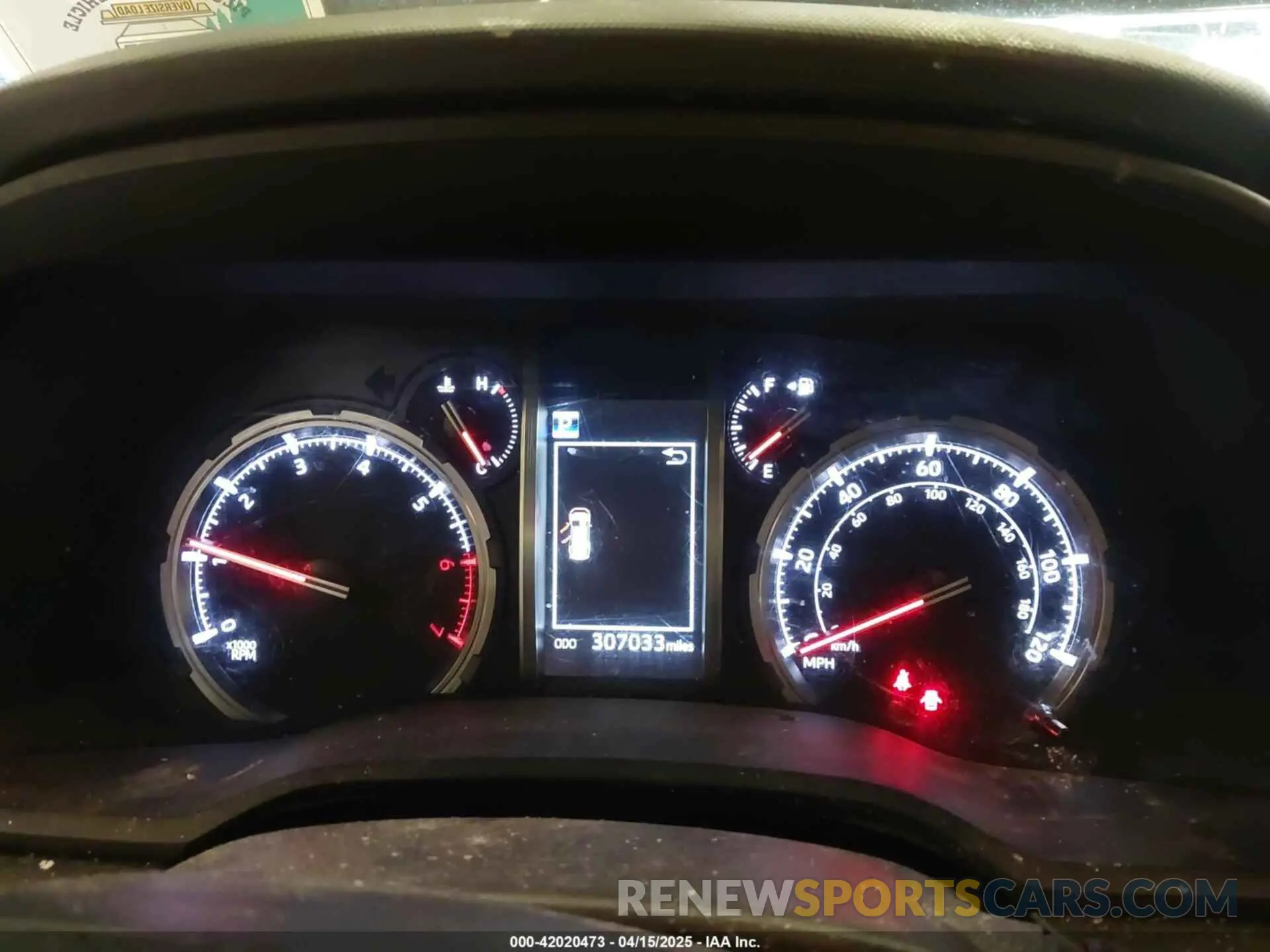7 fotografías del automóvil dañado JTEBU5JR3L5768050 TOYOTA 4RUNNER 2020