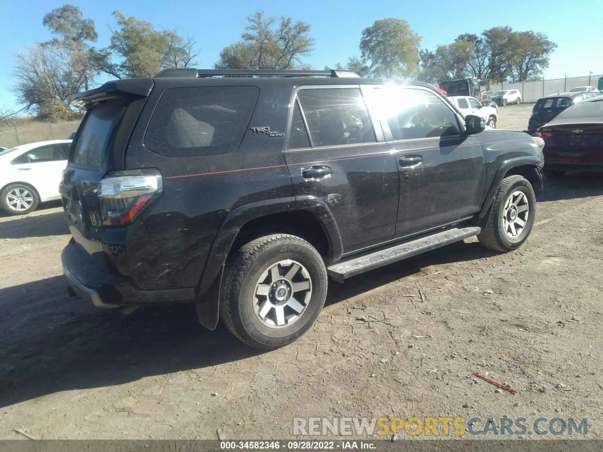 4 fotografías del automóvil dañado JTEBU5JR3L5791070 TOYOTA 4RUNNER 2020