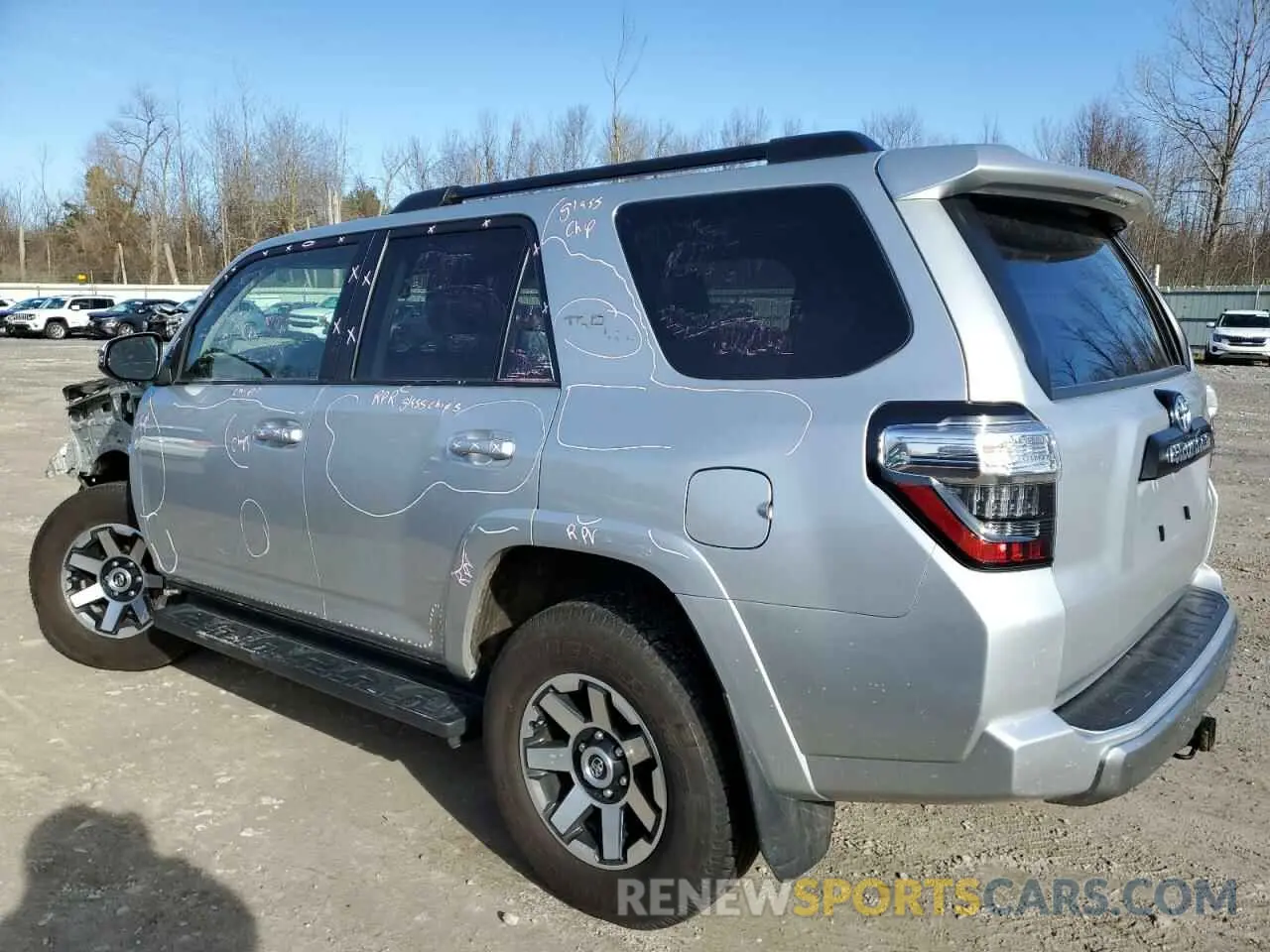 2 fotografías del automóvil dañado JTEBU5JR3L5805114 TOYOTA 4RUNNER 2020