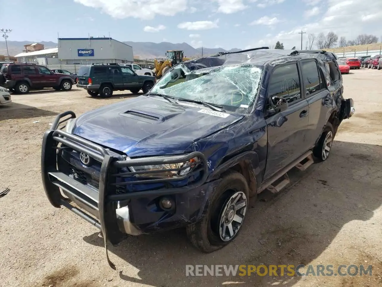 2 fotografías del automóvil dañado JTEBU5JR3L5824956 TOYOTA 4RUNNER 2020