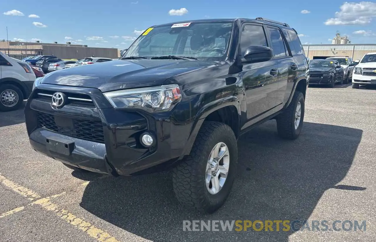 2 fotografías del automóvil dañado JTEBU5JR4L5746400 TOYOTA 4RUNNER 2020