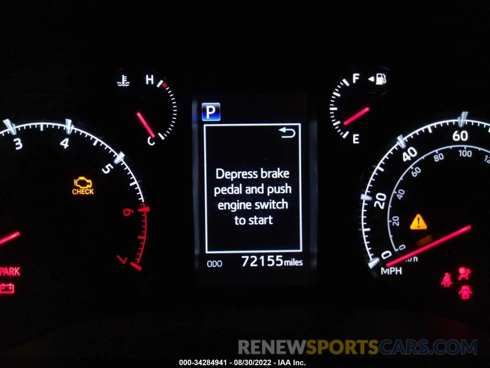 7 fotografías del automóvil dañado JTEBU5JR4L5746610 TOYOTA 4RUNNER 2020