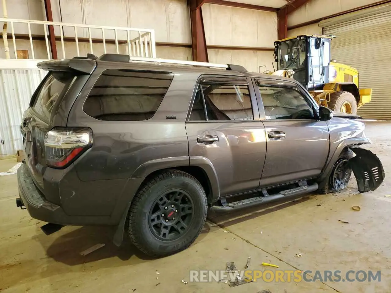 3 fotografías del automóvil dañado JTEBU5JR4L5749457 TOYOTA 4RUNNER 2020