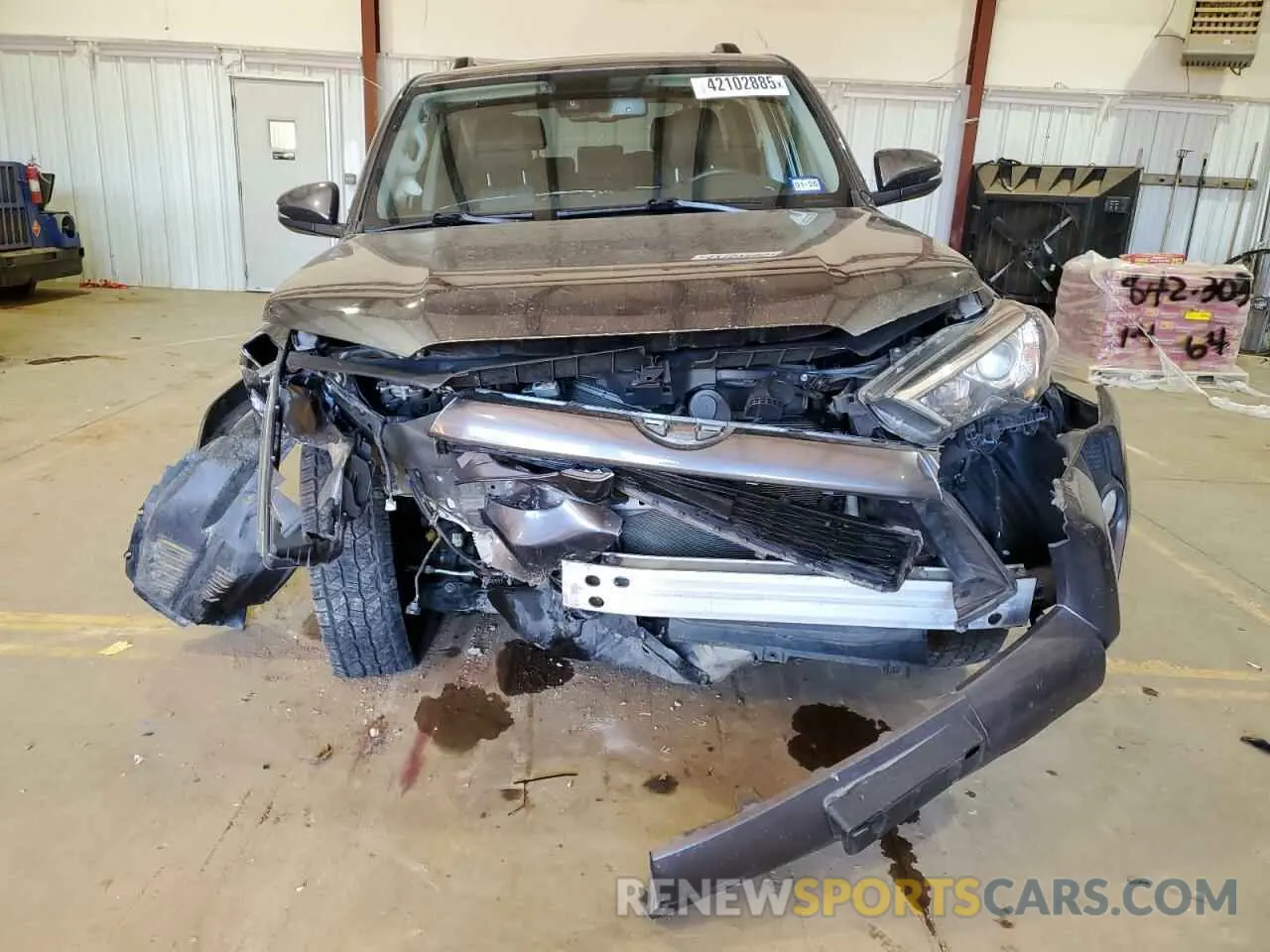 5 fotografías del automóvil dañado JTEBU5JR4L5749457 TOYOTA 4RUNNER 2020