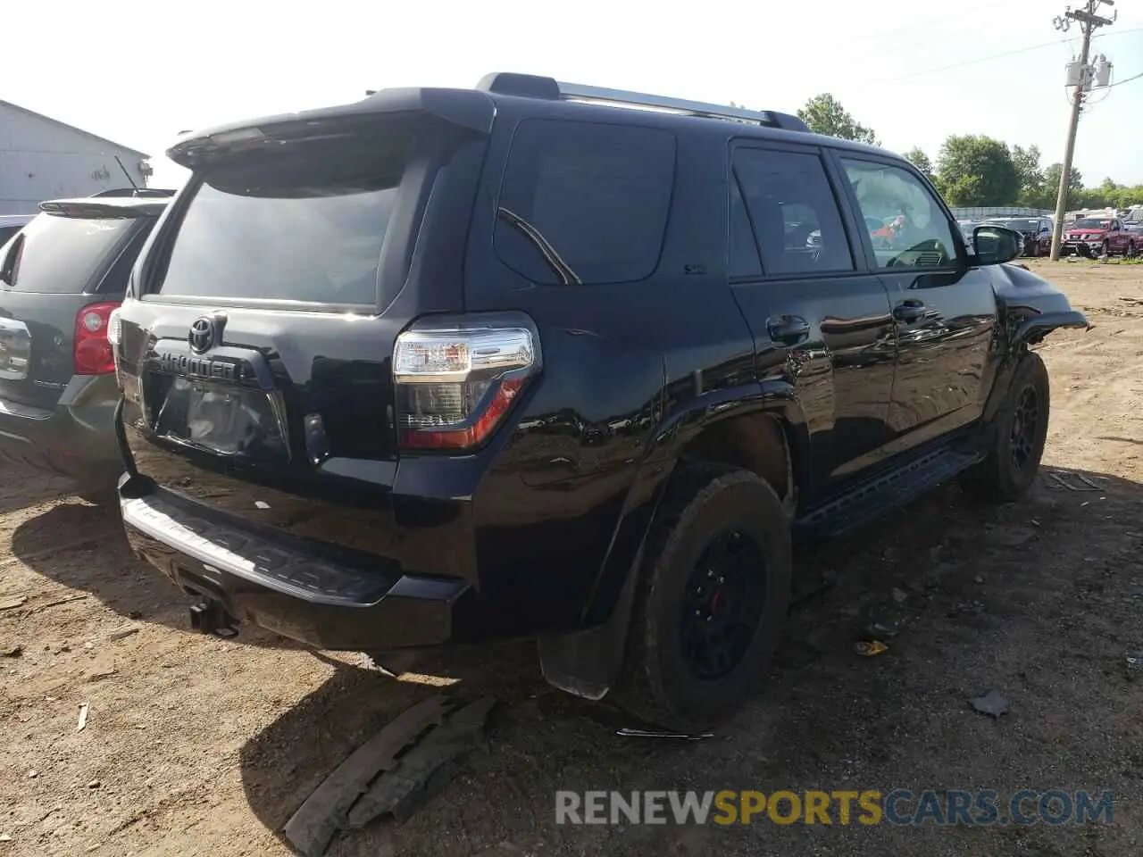 4 fotografías del automóvil dañado JTEBU5JR4L5752682 TOYOTA 4RUNNER 2020