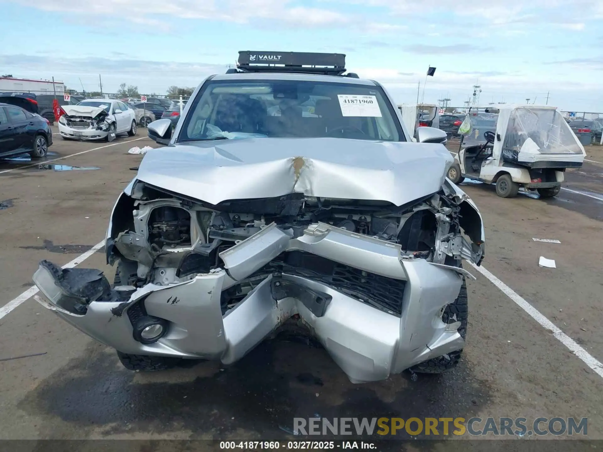 6 fotografías del automóvil dañado JTEBU5JR4L5766162 TOYOTA 4RUNNER 2020