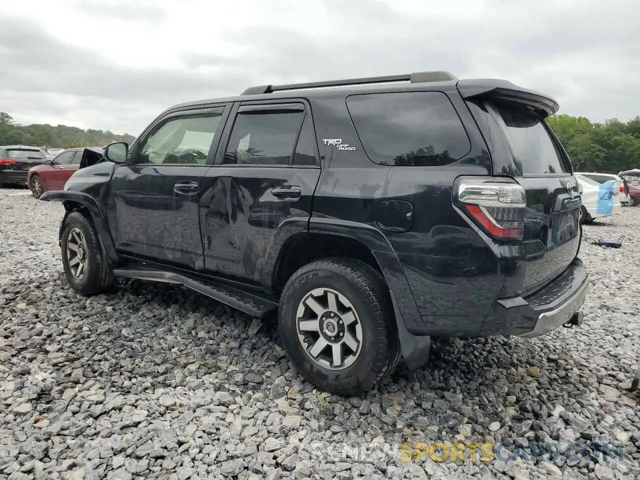 2 fotografías del automóvil dañado JTEBU5JR4L5782815 TOYOTA 4RUNNER 2020